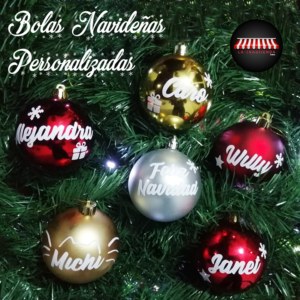 Bolas Navideñas Personalizadas